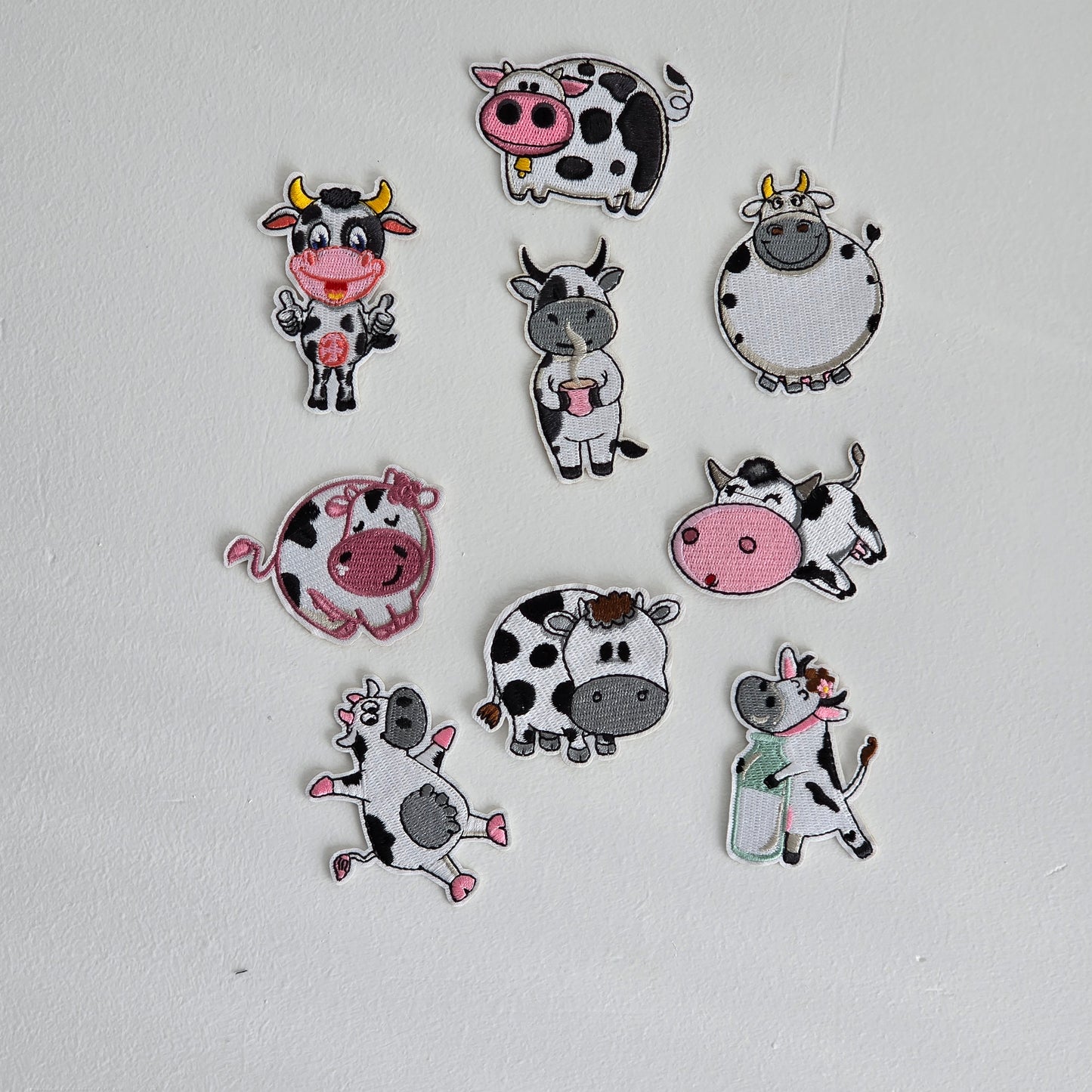 Balloon Cow Embroidered Patch