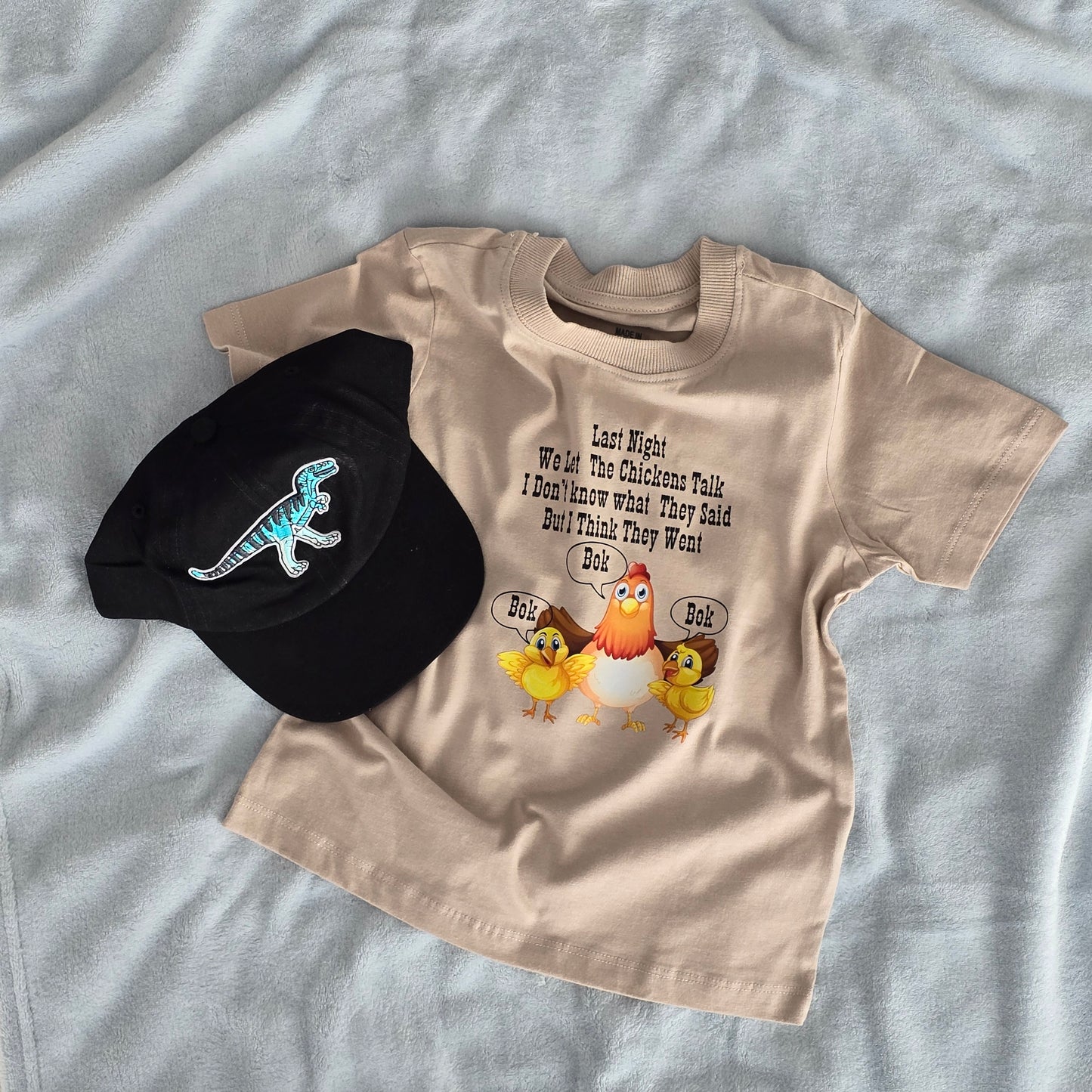 Last night we let the chickens talk