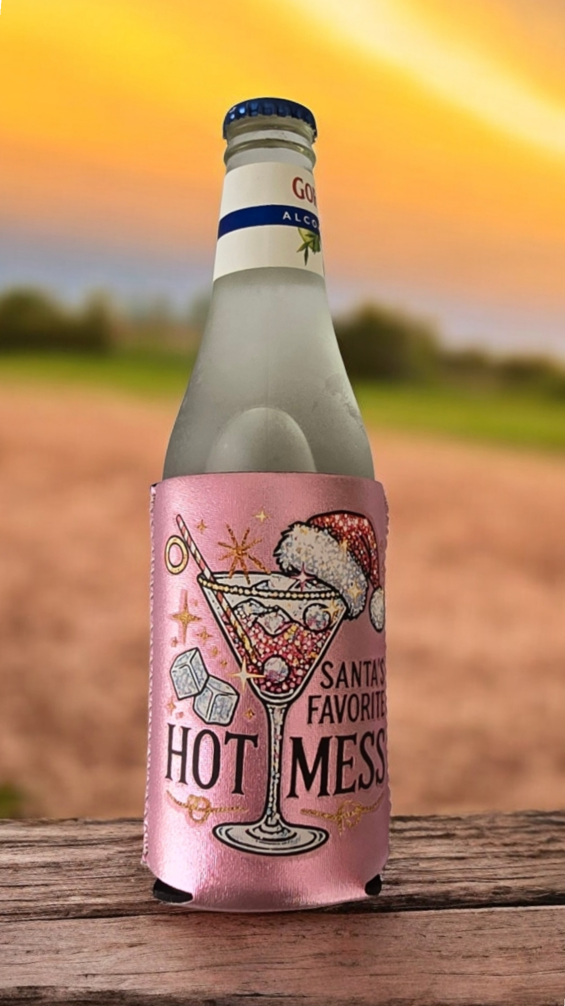 Santa's Favourite Hot Mess Stubby Holder