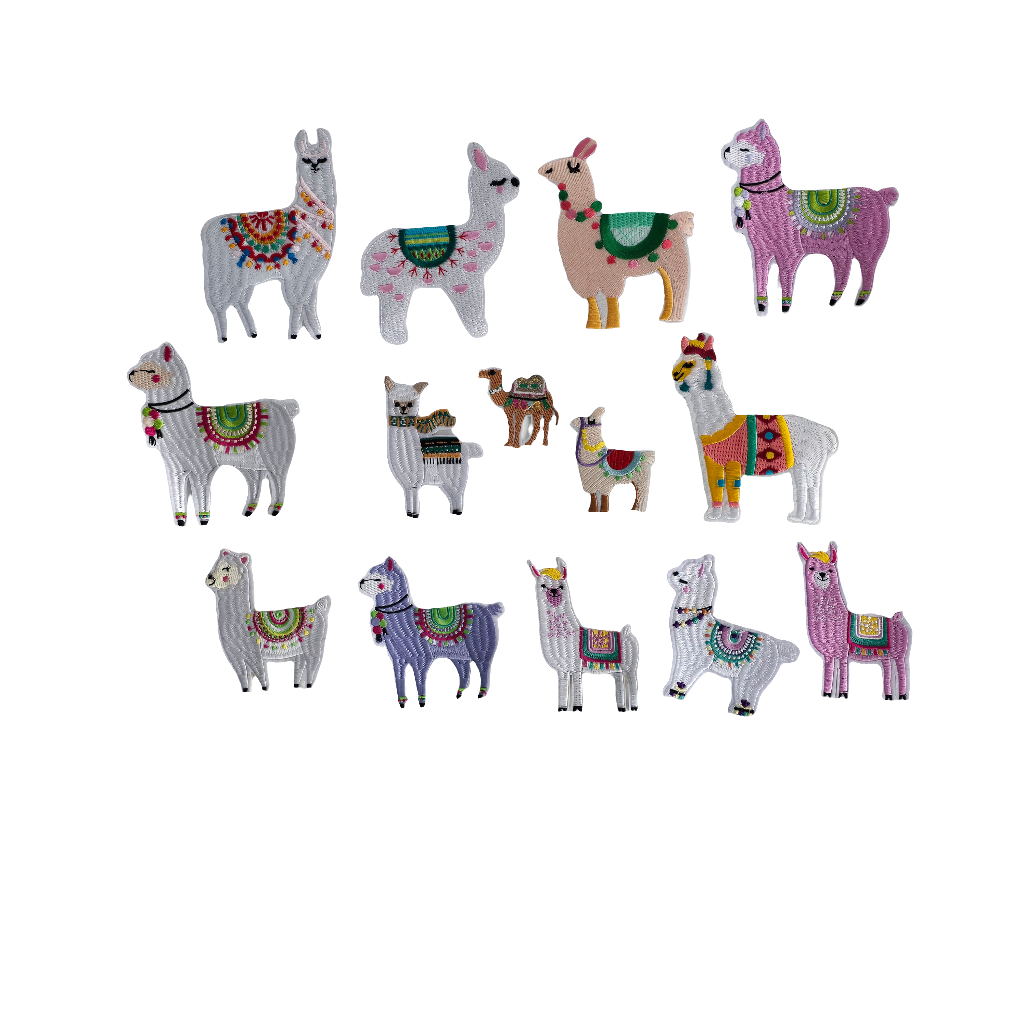 Llama Iron on parches