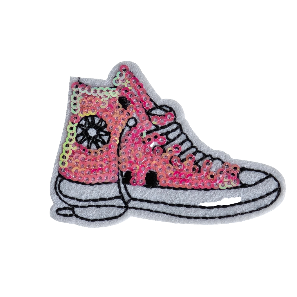 Sequin boot/shoe Iron on Motif