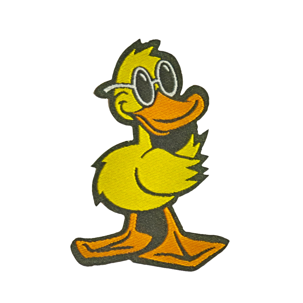 Duck wearing Sunnies Iron on Motif