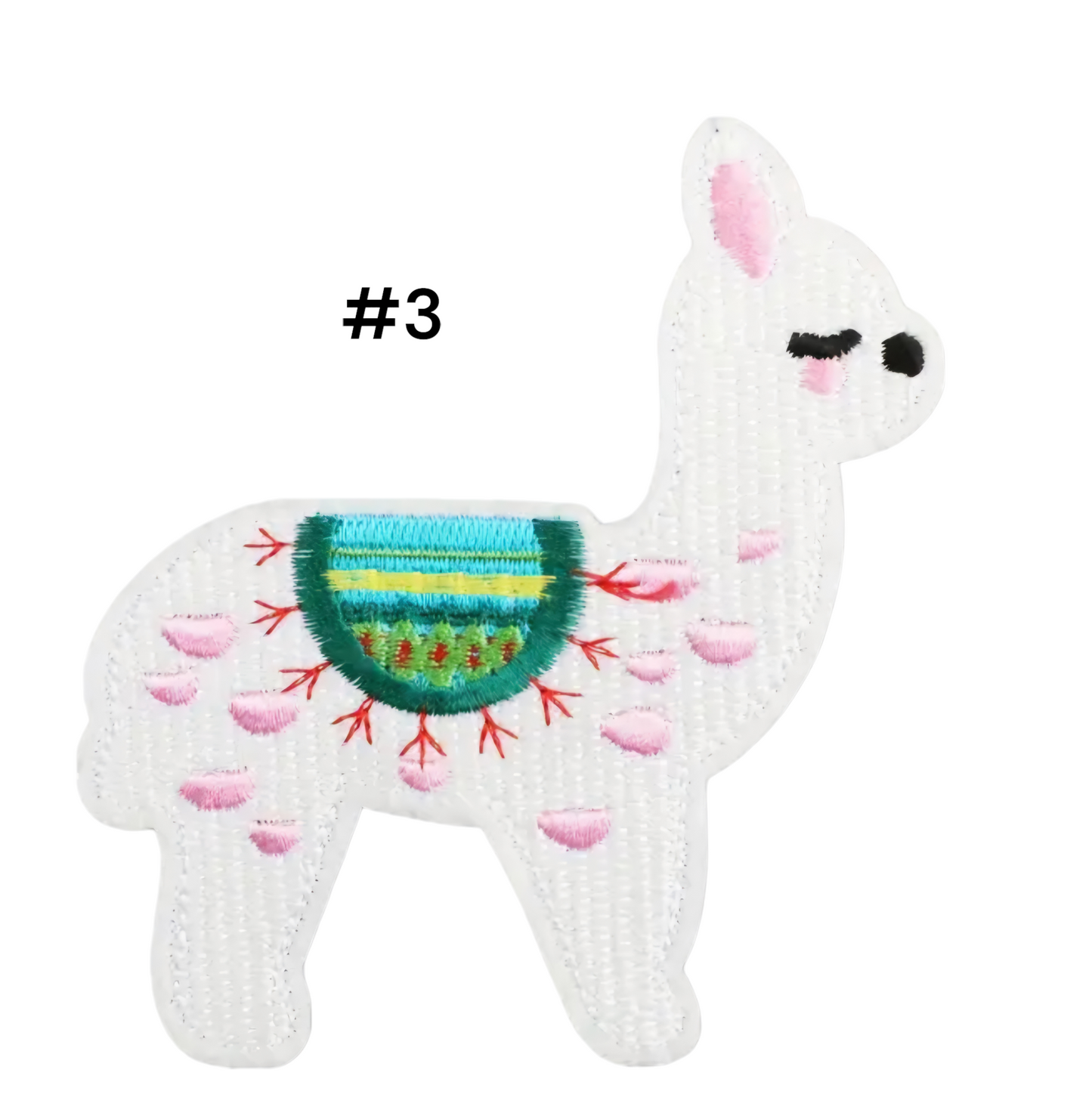 Llama Iron on parches