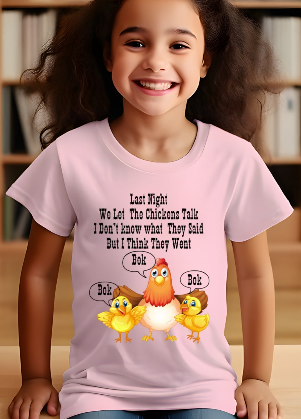 Last night we let the chickens talk