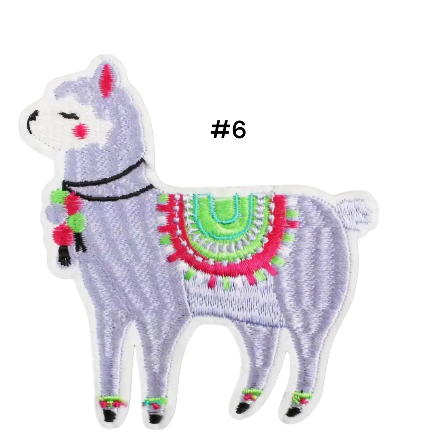 Llama Iron on parches