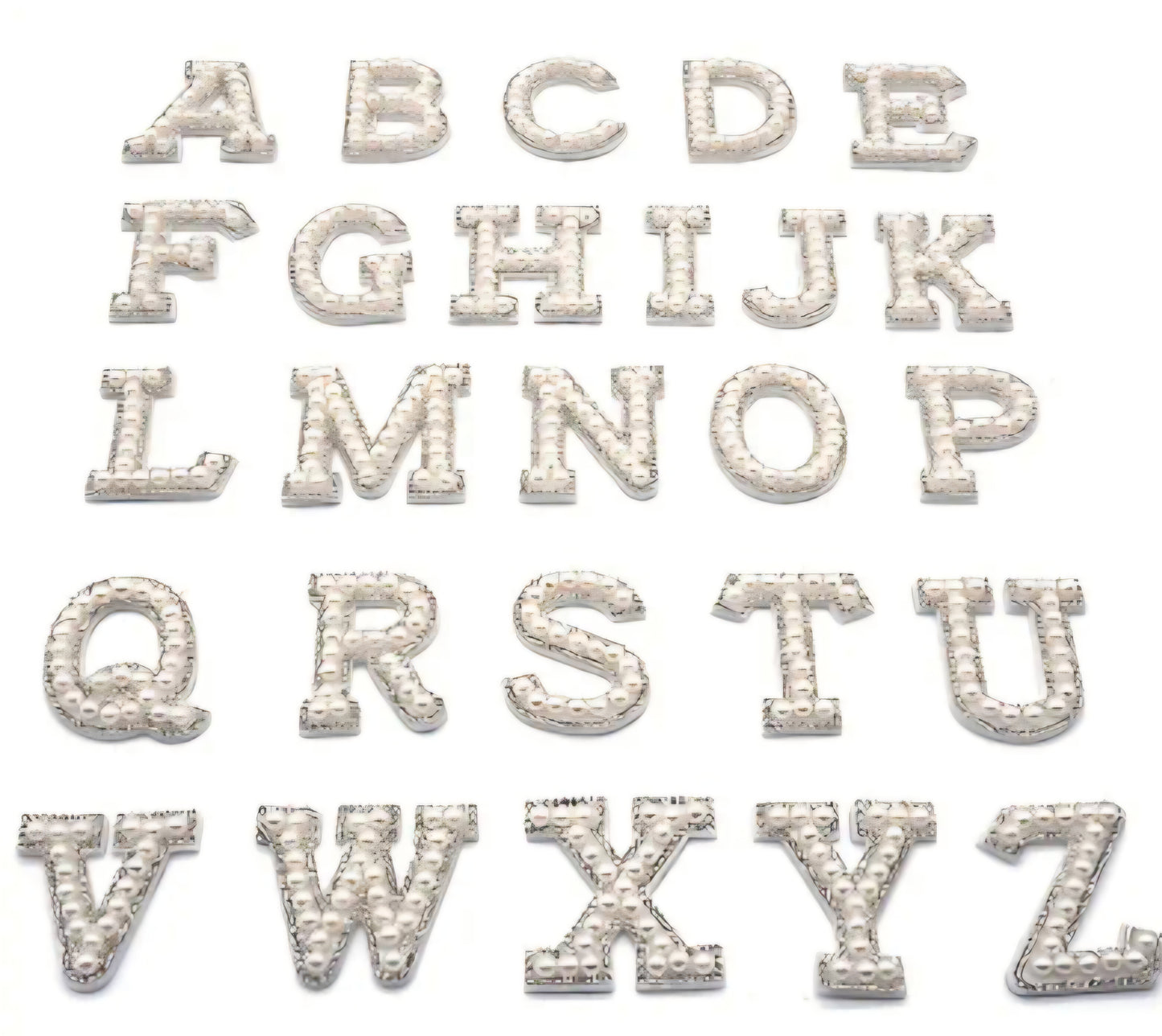 Pearl letters Iron on