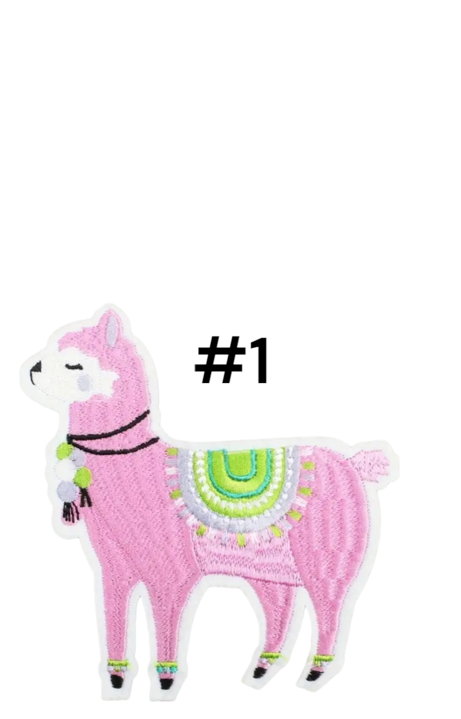 Llama Iron on parches