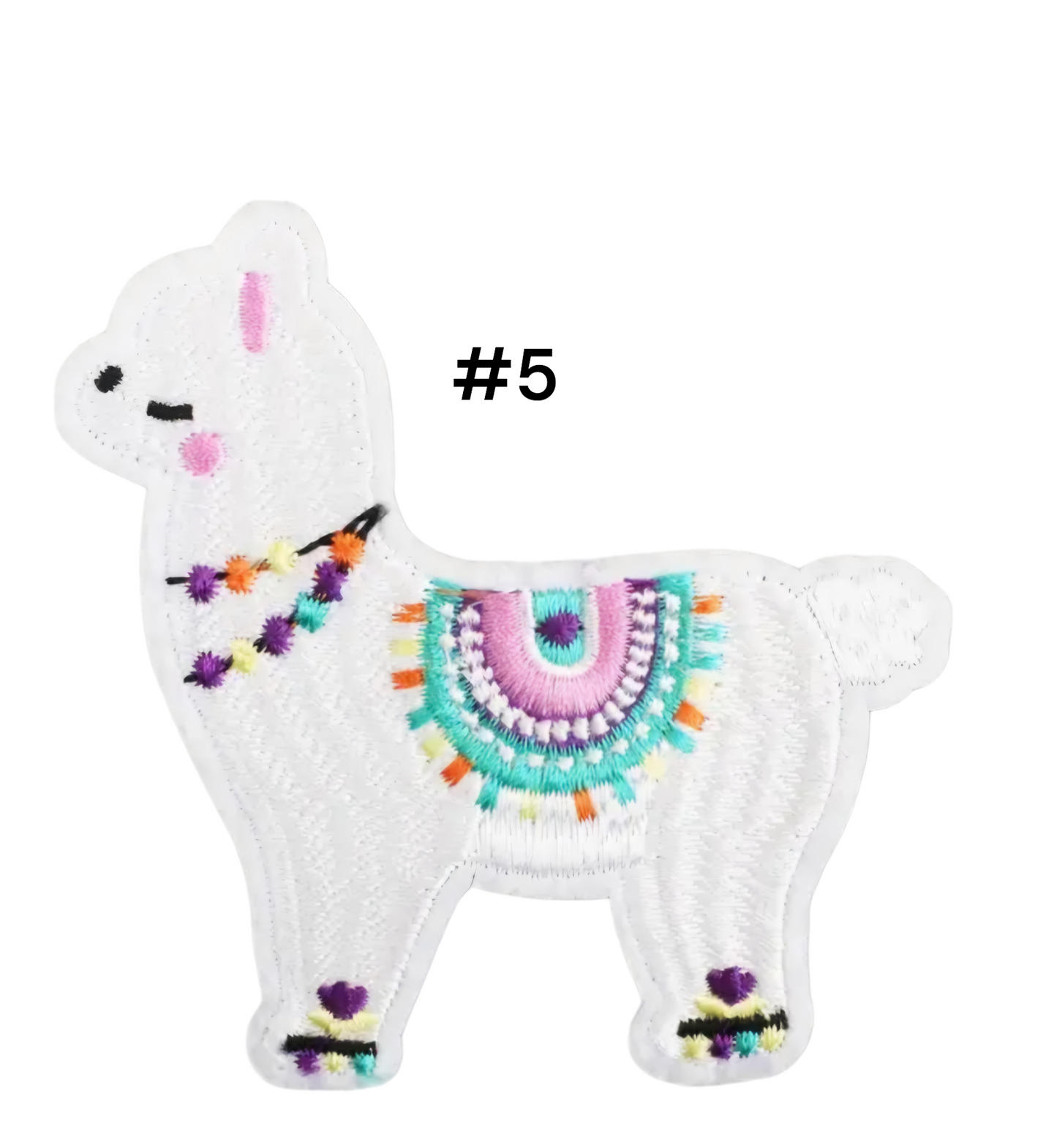 Llama Iron on parches