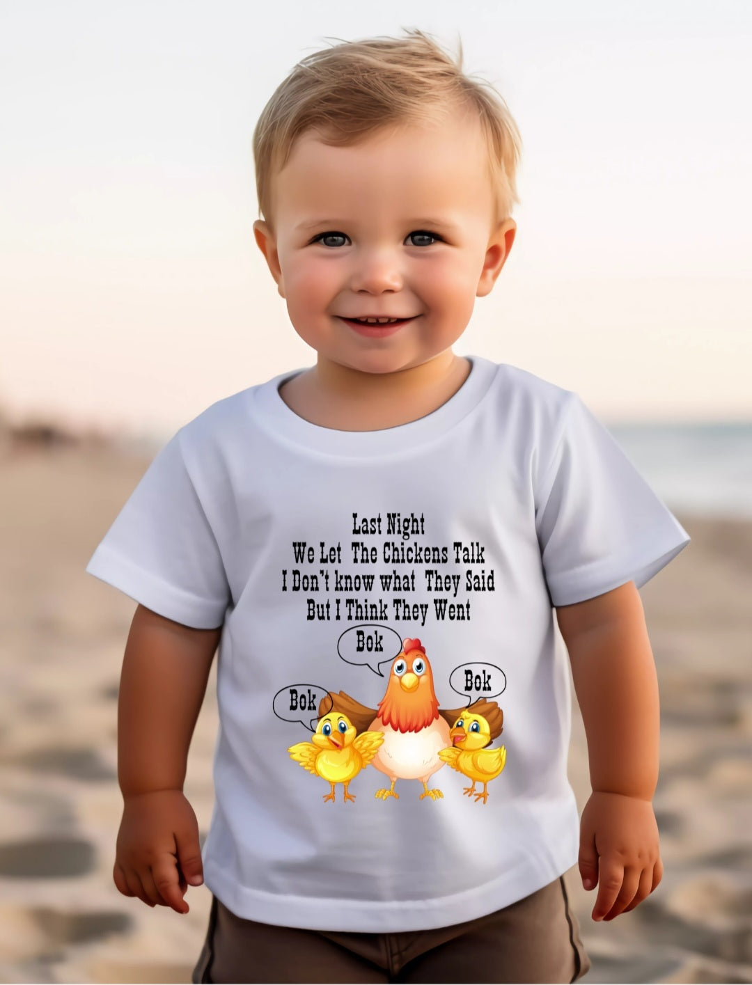 Last night we let the chickens talk