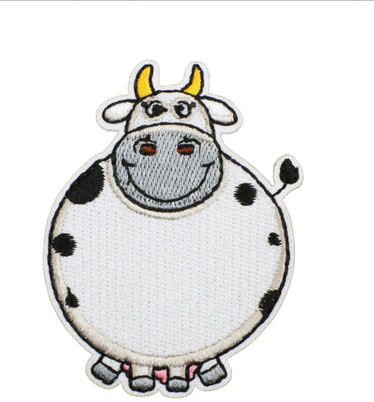 Balloon Cow Embroidered Patch